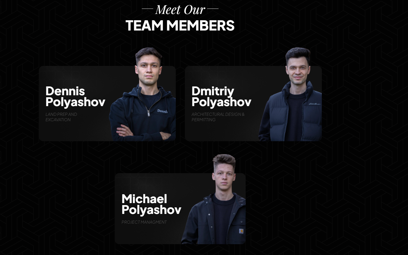 AcreMaker NW About Us page — Meet Our Team Members